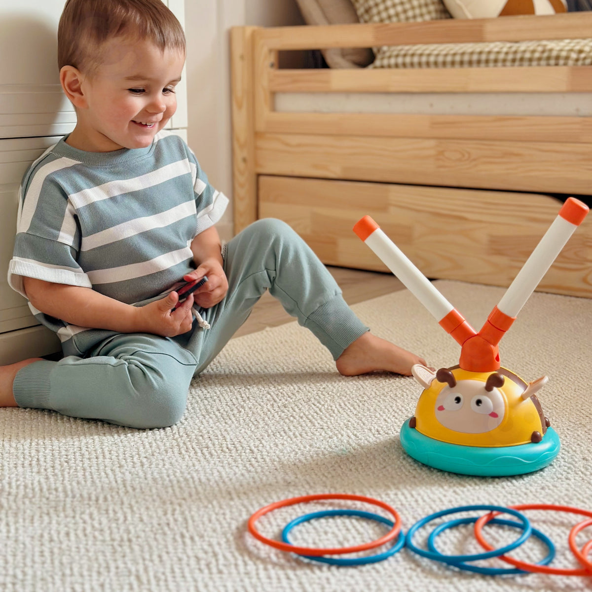 WOOPIE 2in1 automatinis šokdynės ir taiklumo žaidimas Bitė