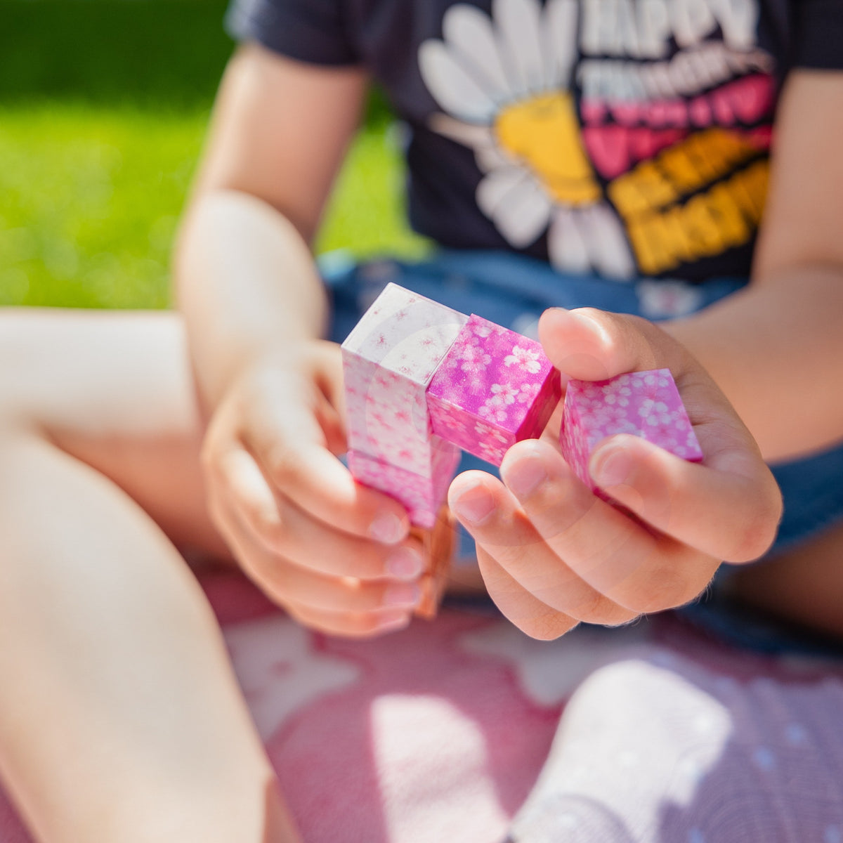 Woopie Magnetiniai kubeliai 48 vnt. Montessori 3D dėlionė