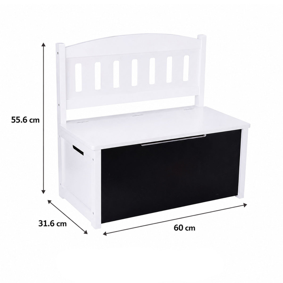 Tooky Toy Medinė Žaislų Dėžė-Suoliukas 3in1 su Piešimo Lenta