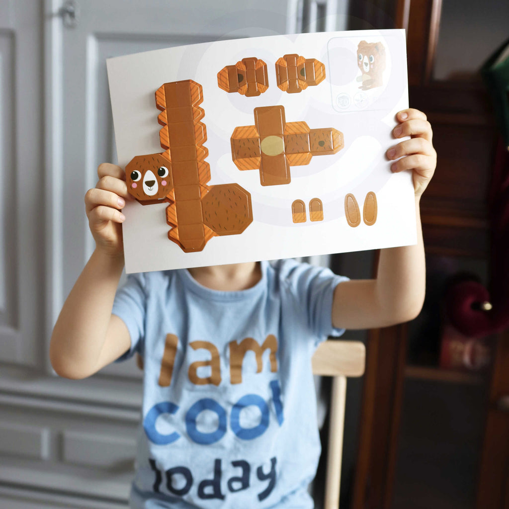 WOOPIE ART&FUN 3D Origami Kūrybinis Rinkinys – 10 Gyvūnėlių