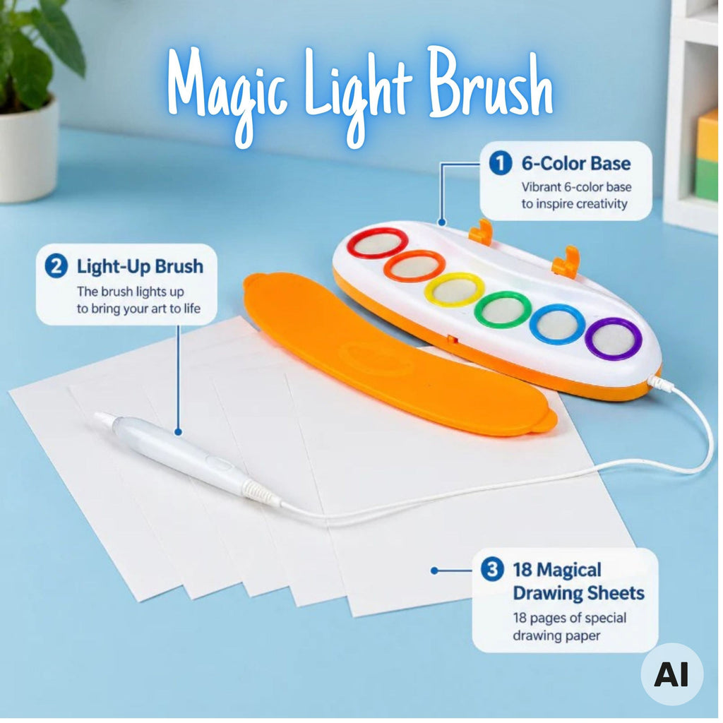 WOOPIE Magic LED Water Brush - Šviečiantis Piešimo Rinkinys