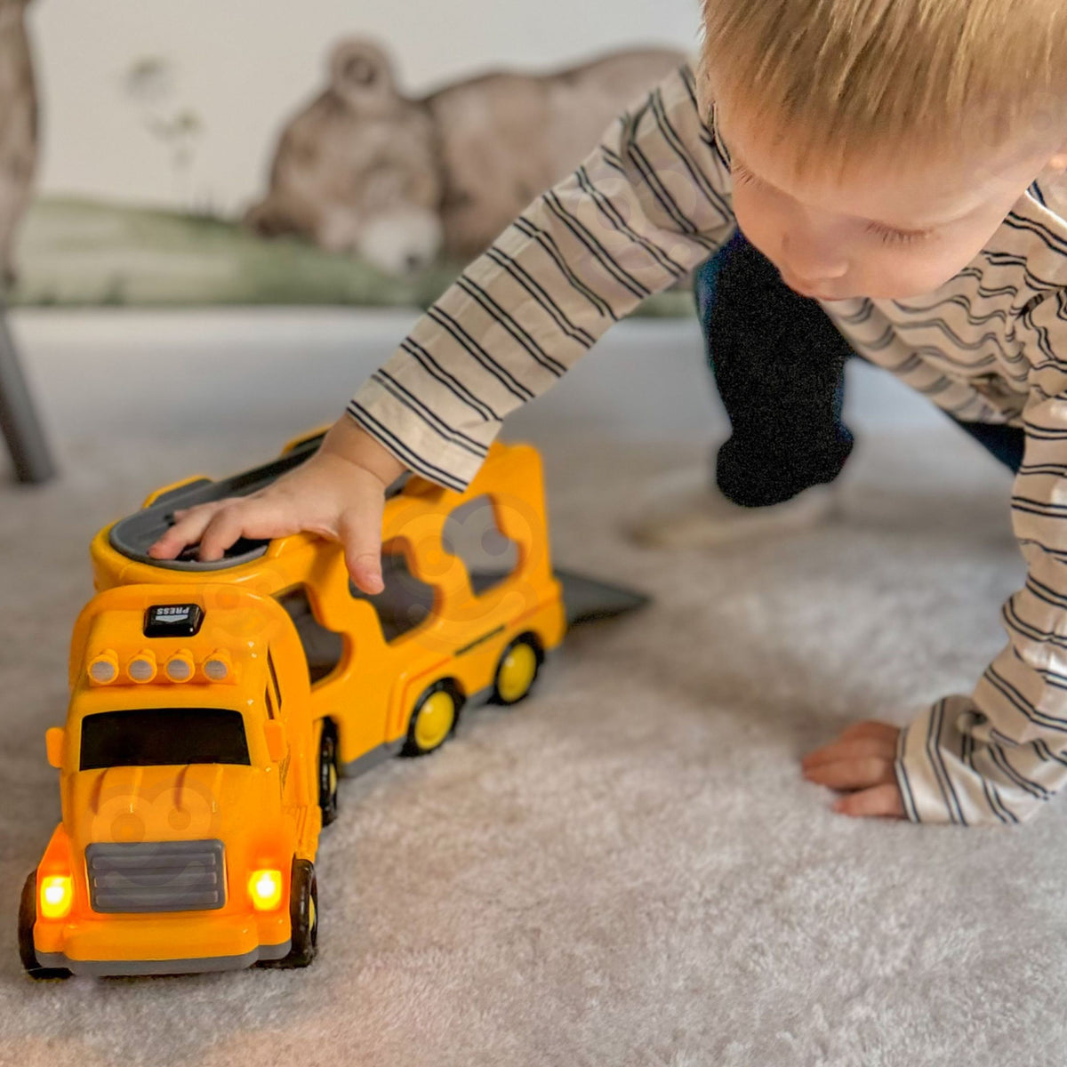 WOOPIE Kelio Pagalbos Vilkikas su 5 Automobiliais Rinkinys