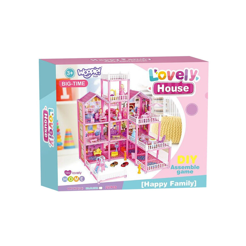 WOOPIE Mega Vila Lėlių Namas LOVELY HOUSE 194 dalys