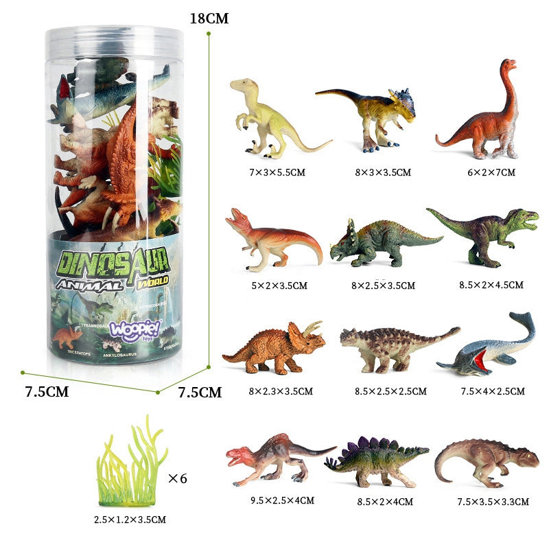 WOOPIE Dinozaurų figūrėlių rinkinys, 18 vnt (versija 2), pavaizduoti skirtingi dinozaurai – vaizdas 3