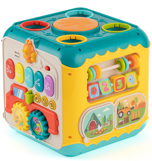 WOOPIE BABY Montessori Aktyvybių Kubas 6in1 nuo 18mėn.