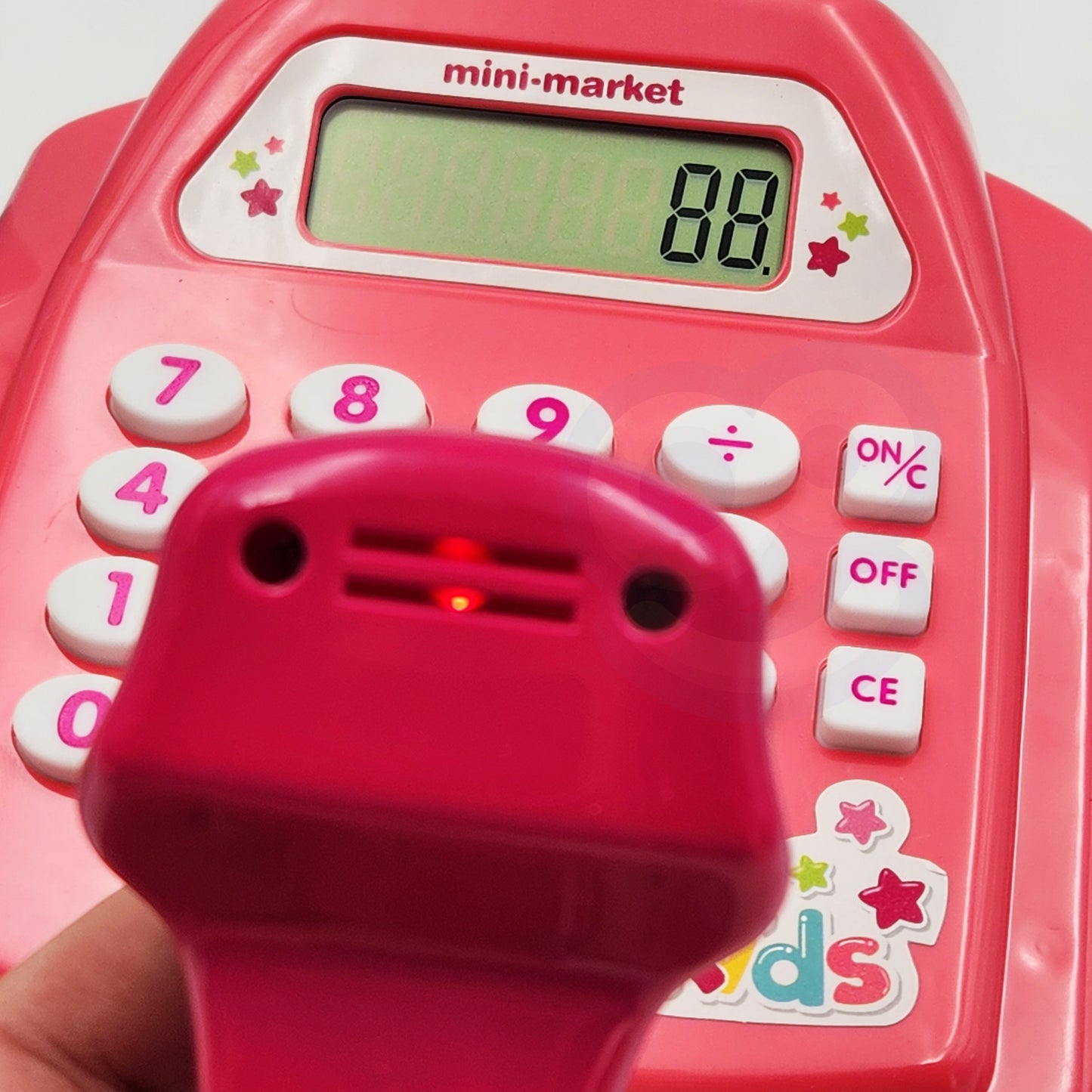 WOOPIE kasos aparatas su lentyna ir priedais, rožinis – vaizdas 4