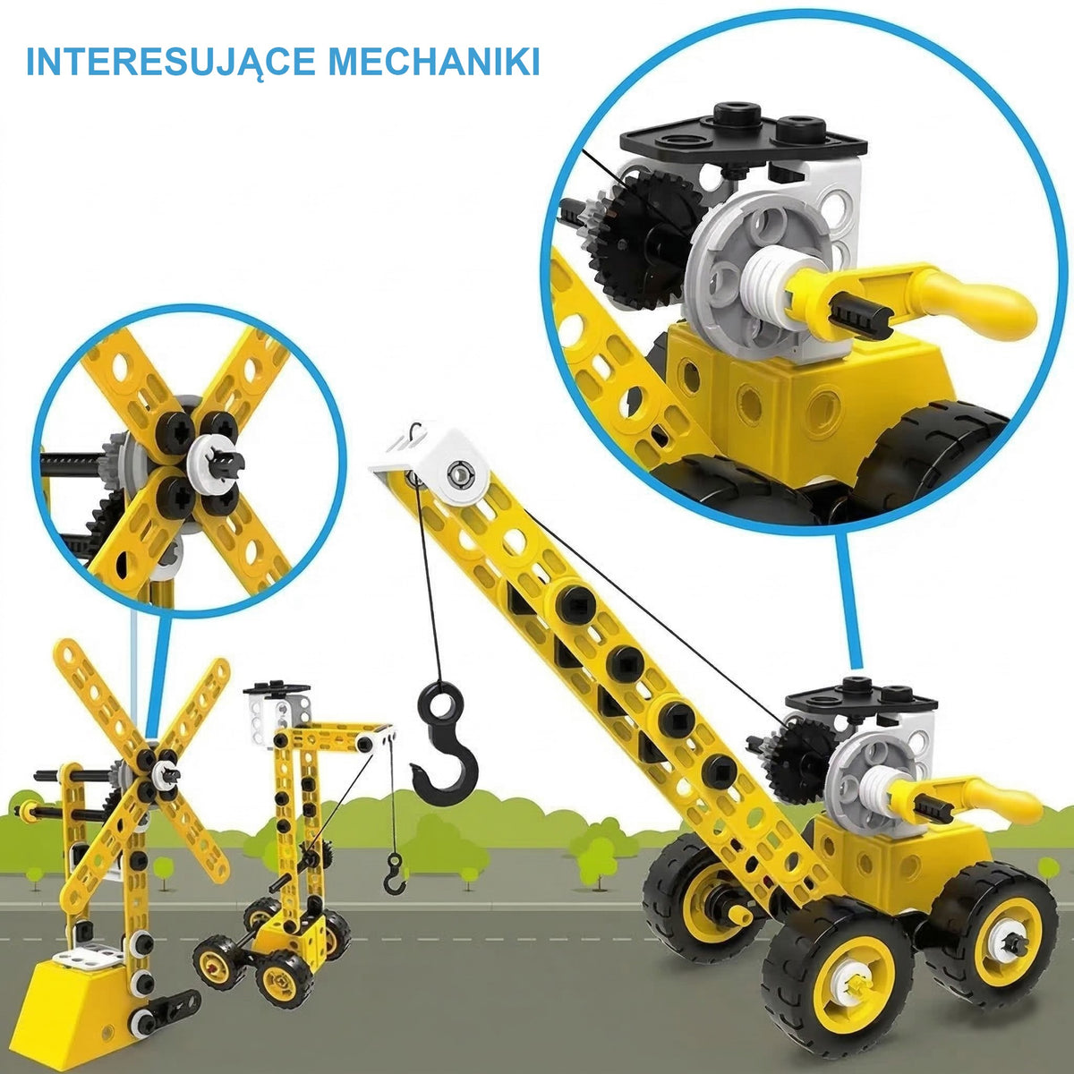 WOOPIE Konstruktorius 8in1 STEAM Transporto priemonės 100 detalių