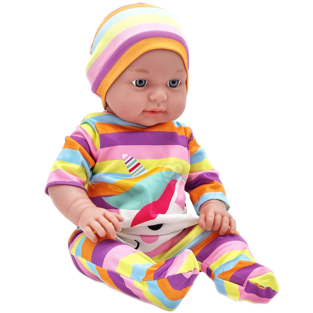 WOOPIE ROYAL Lėlės Drabužių Rinkinys Kombinezonas Vienaragio Kepurė 43-46 cm