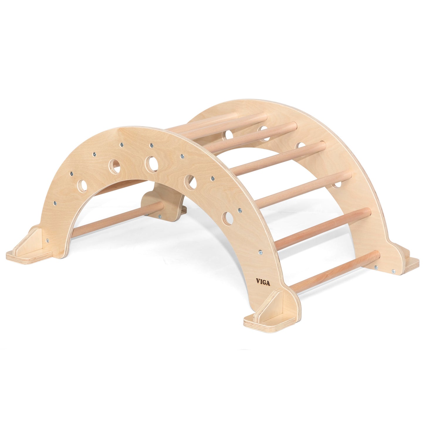 VIGA Medinis Montessori supamasis arkliukas – lavinamasis balanso žaislas