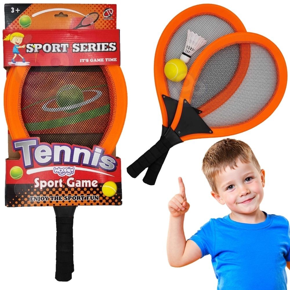 WOOPIE 4 dalių teniso ir badmintono rinkinys vaikams
