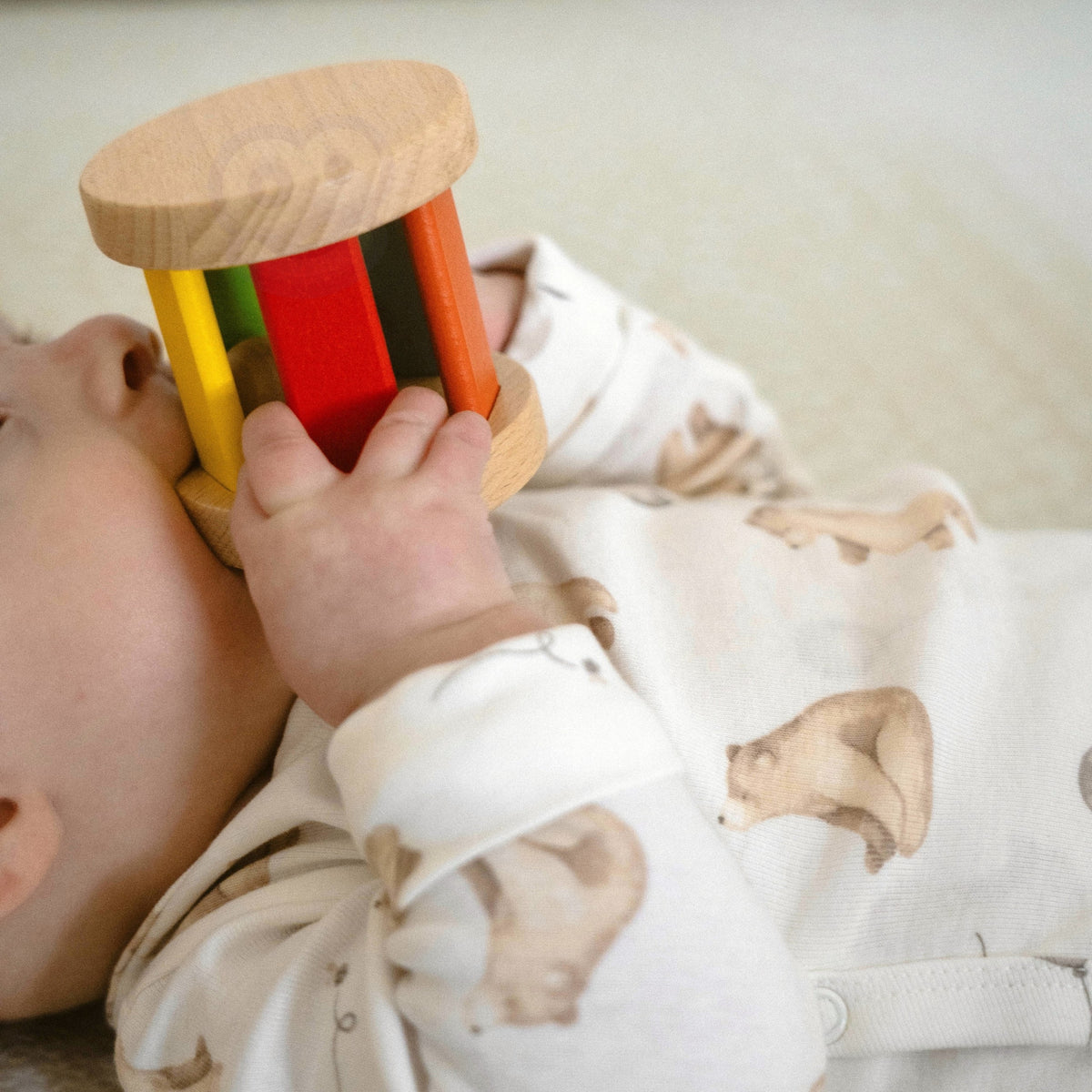 WOOPIE GREEN XXL Montessori Sensorinis Rinkinys 6in1 Kūdikiams 3-4 Mėn. FSC