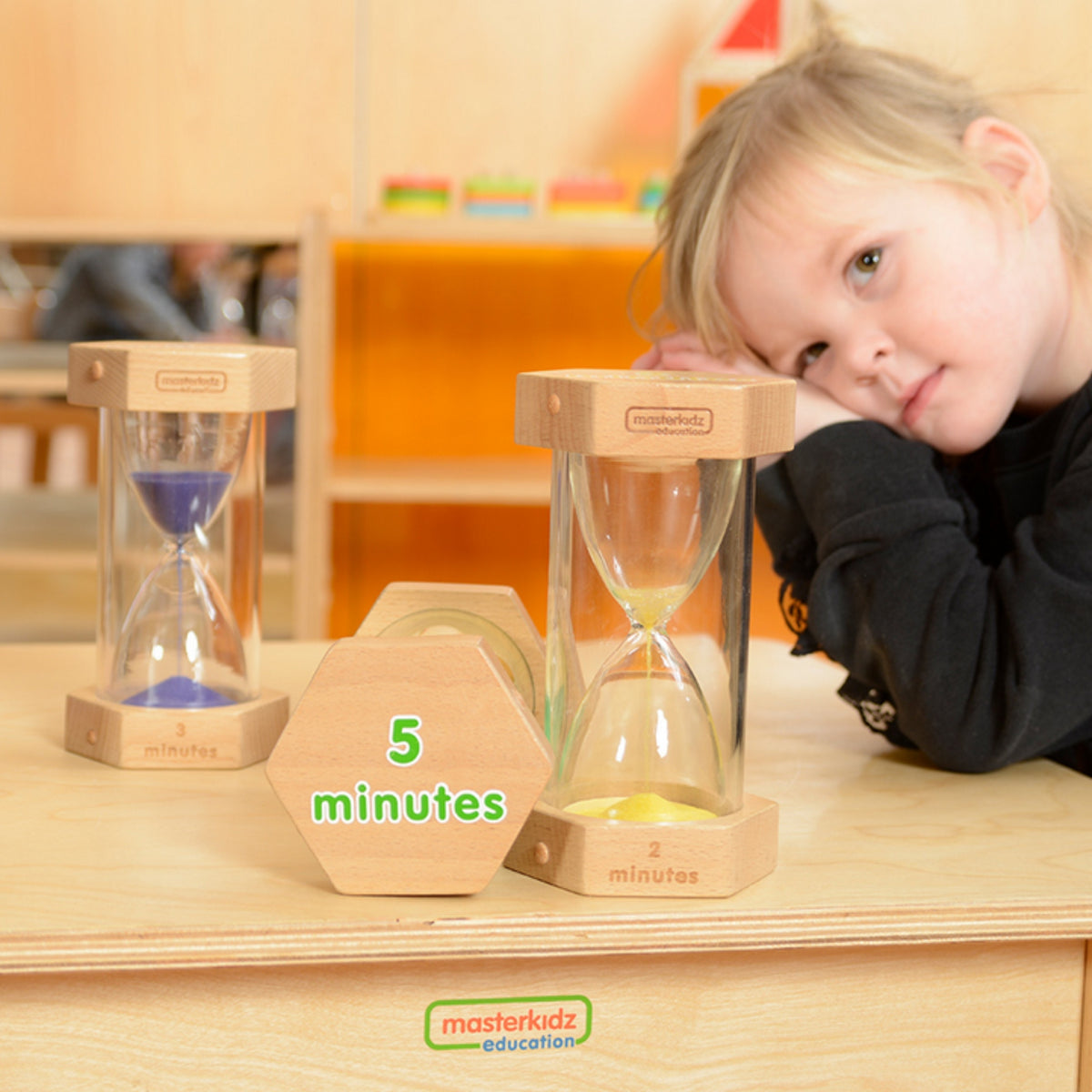 MASTERKIDZ Smėlio Laikrodžių Rinkinys Laiko Pažinimui