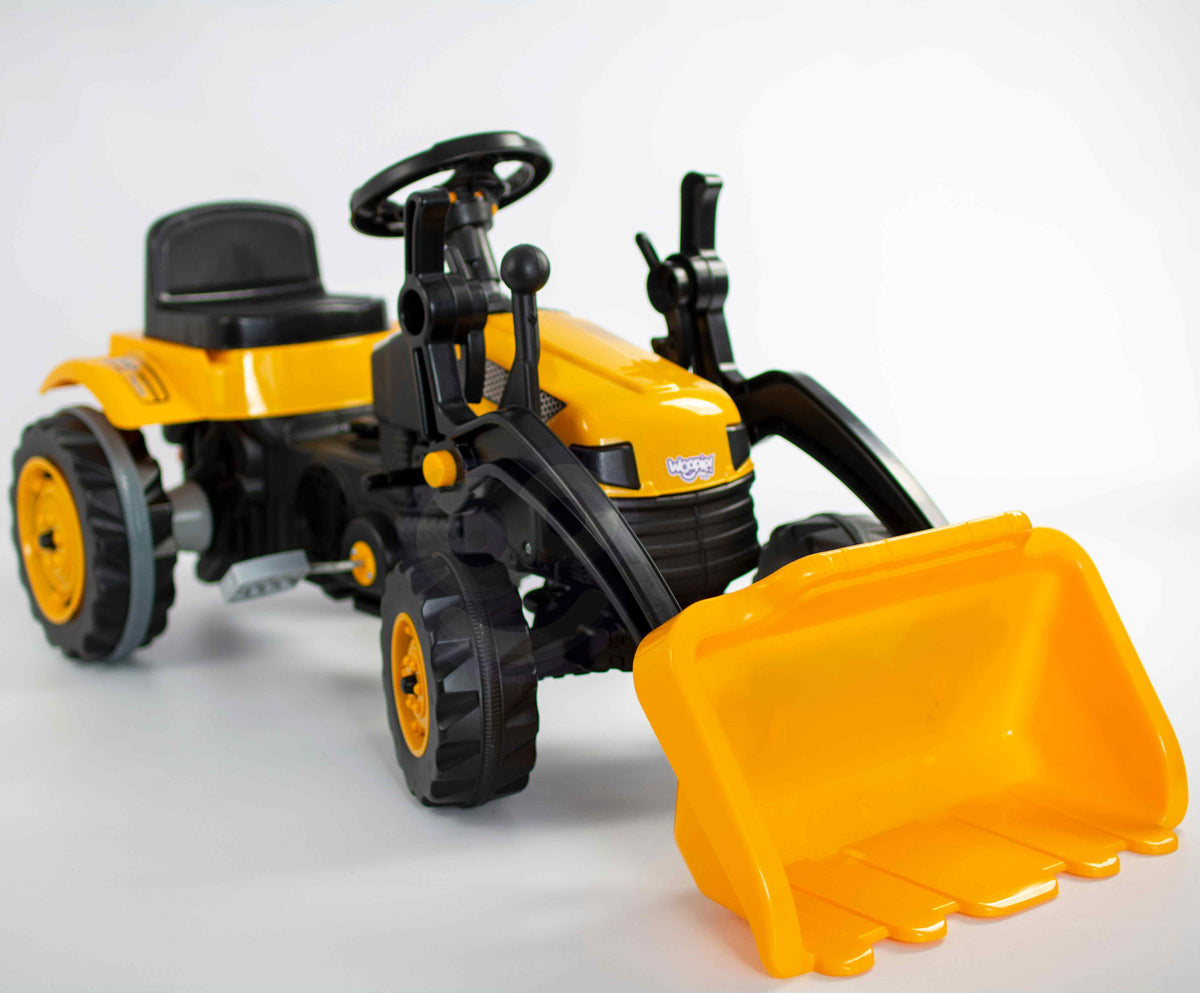 WOOPIE Pedal Tractor Farmer MaxTrac Minamas Traktorius su Kaušu