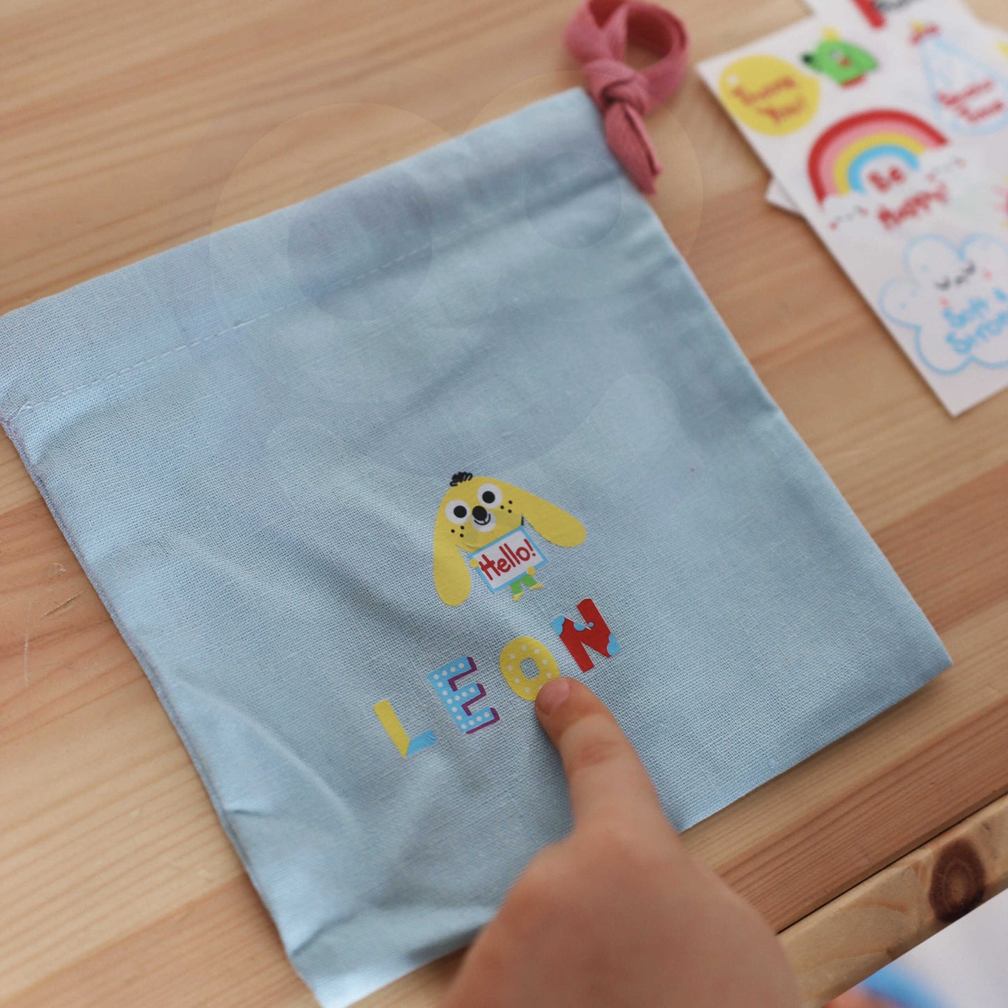 WOOPIE ART&FUN Kūrybinis rinkinys „Pasidaryk pats“: Rankinės / maišelio dekoravimas su lipdukais – vaizdas 5