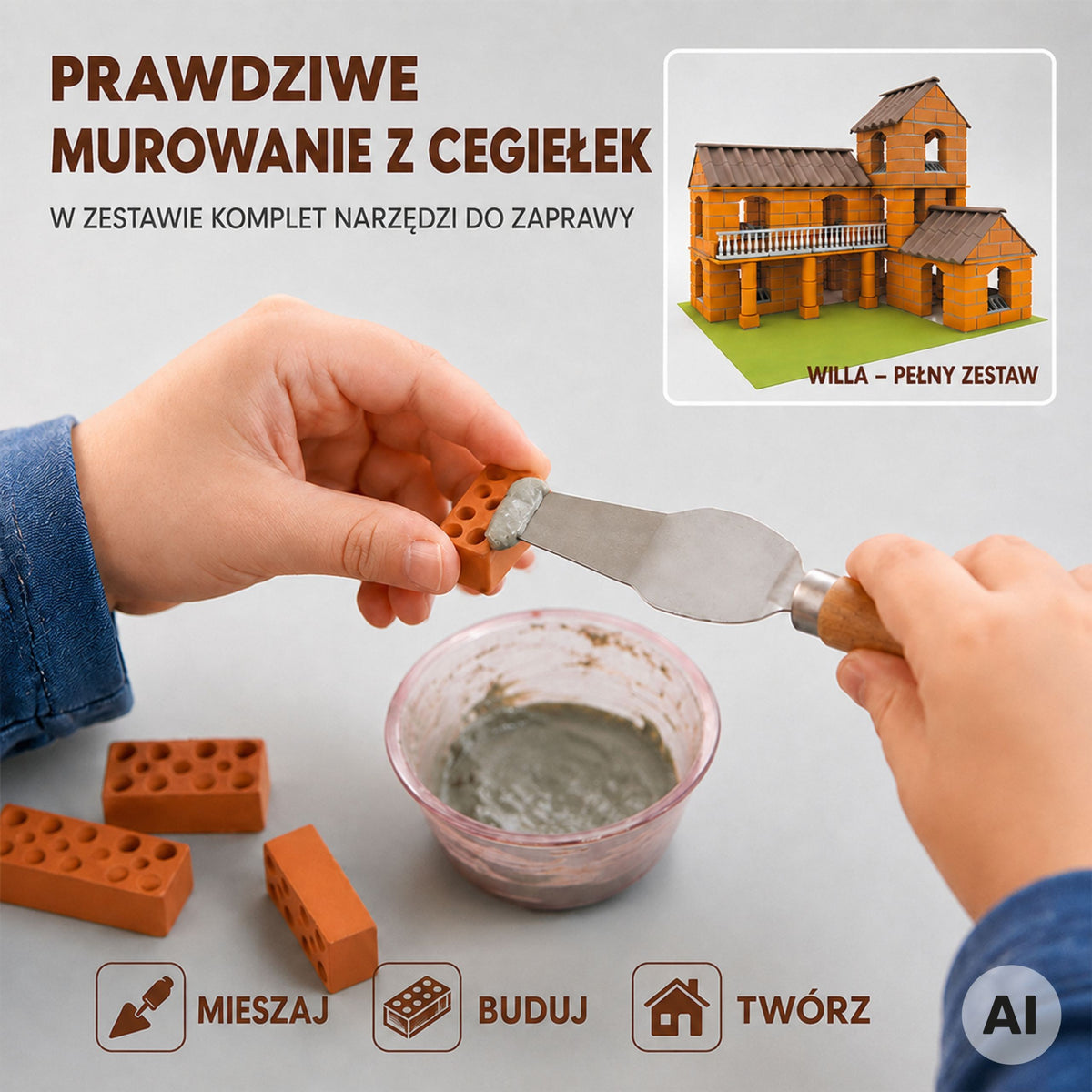 Vilos konstruktorius 461 detalių vaikams WOOPIE