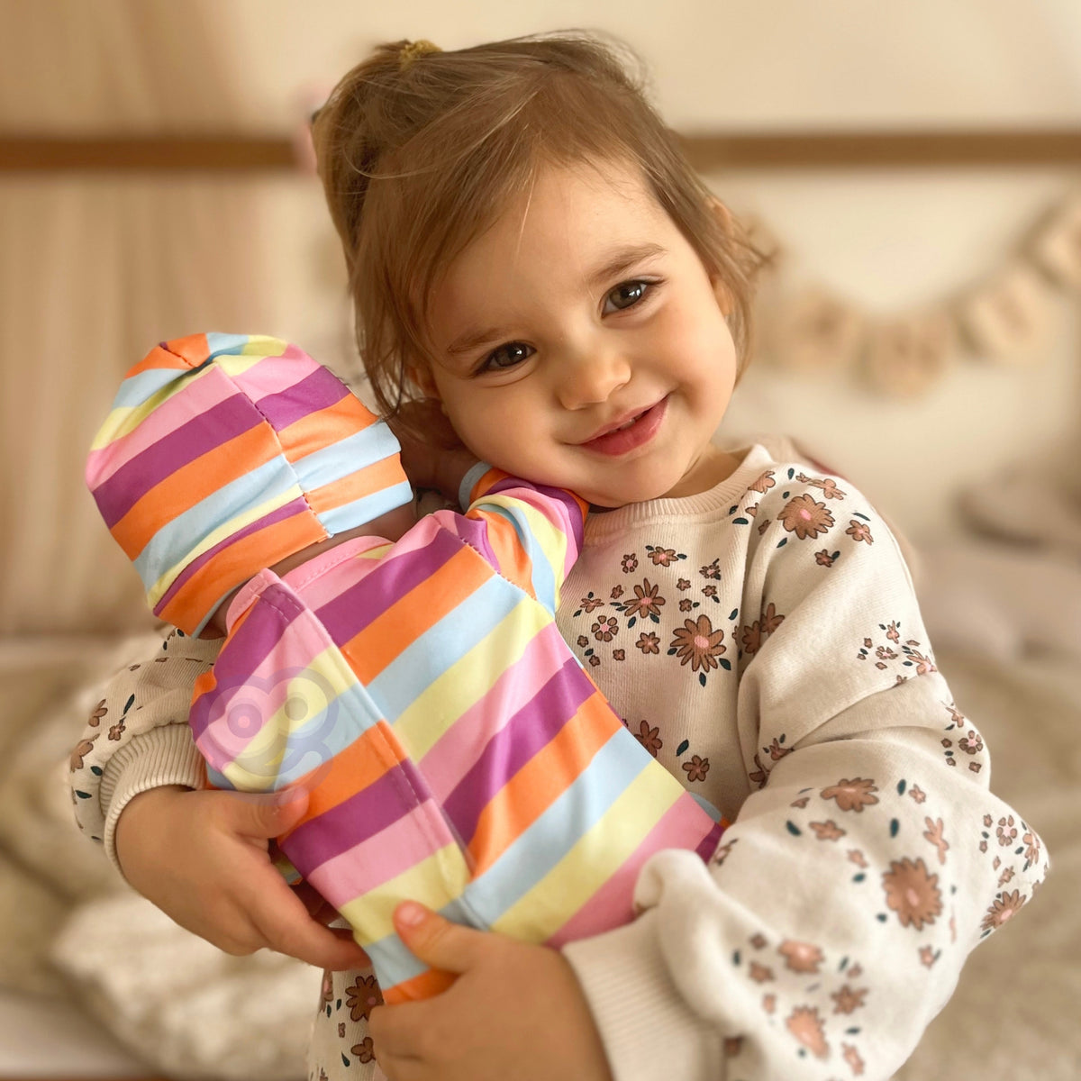 WOOPIE ROYAL Lėlės Drabužių Rinkinys Kombinezonas Vienaragio Kepurė 43-46 cm