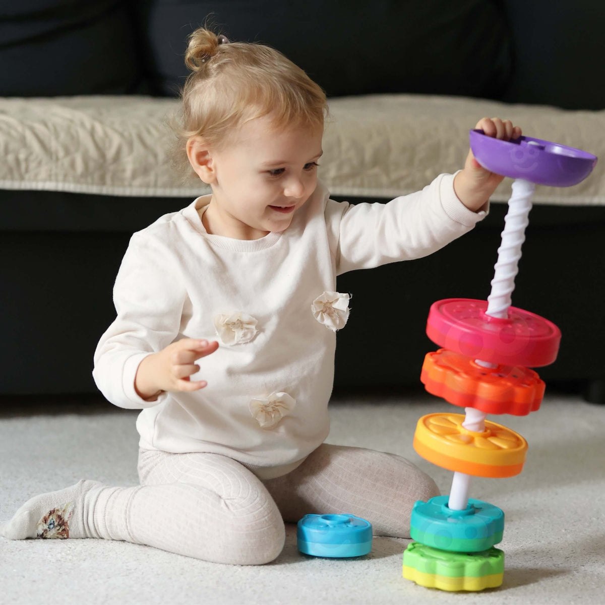 WOOPIE BABY Lavinamoji Piramidė su Gyvūnėlių Diskeliais