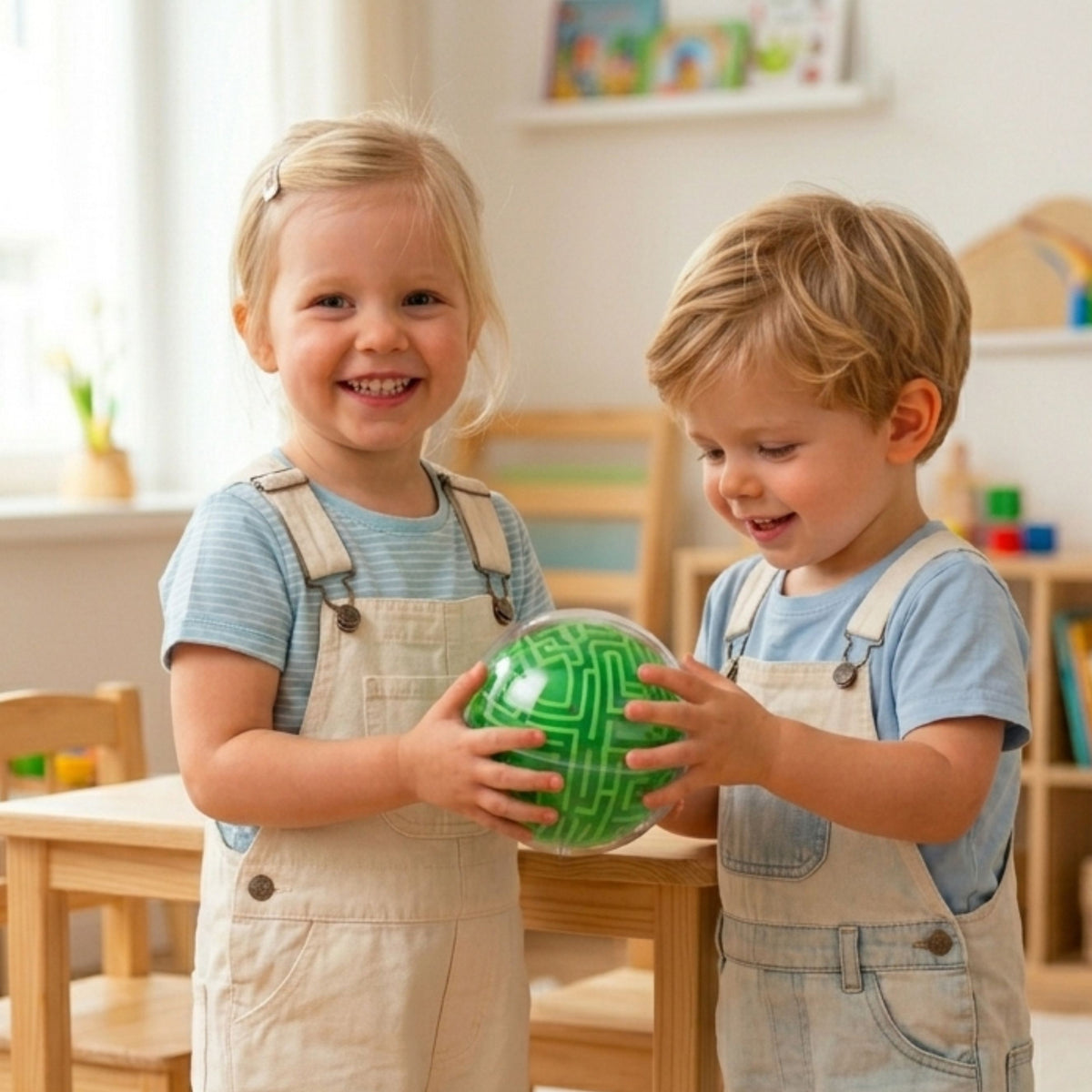 WOOPIE Amaze Ball – 3D Labirintas Kamuoliukas Vaikams, Žalias