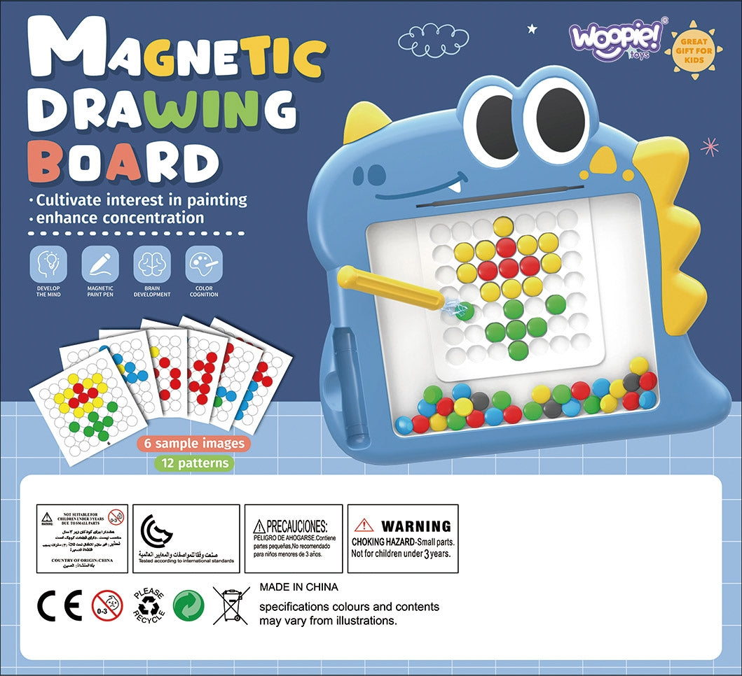 WOOPIE MagPad Dinozauras magnetinė lenta Montessori vaikams – vaizdas 7