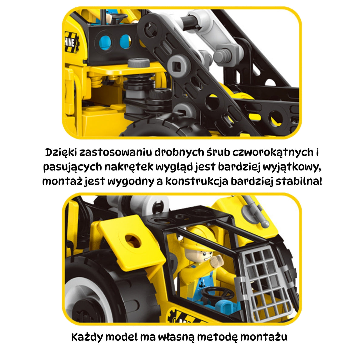 WOOPIE Konstruktorius STEAM Statybinė Technika 6in1, 223 detalės