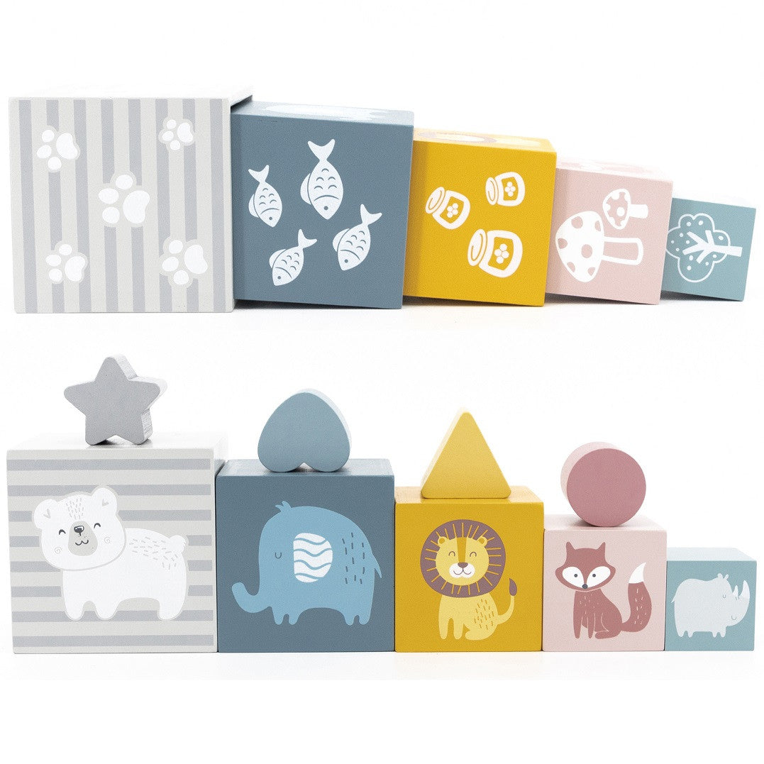 VIGA PolarB lavinamoji piramidė su formų rūšiuokliu vaikams