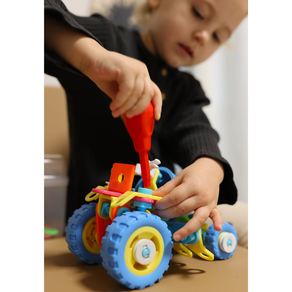 WOOPIE Konstruktorius 6in1 STEM Transporto priemonės 118 detalių