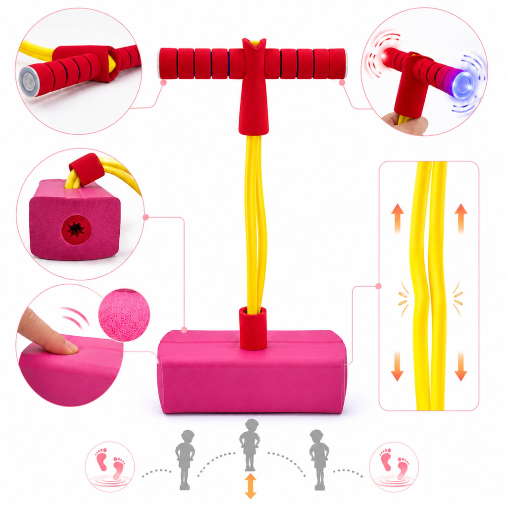 WOOPIE Putplasčio Šokinėjimo Lazda Vaikams Pusiausvyrai Lavinti