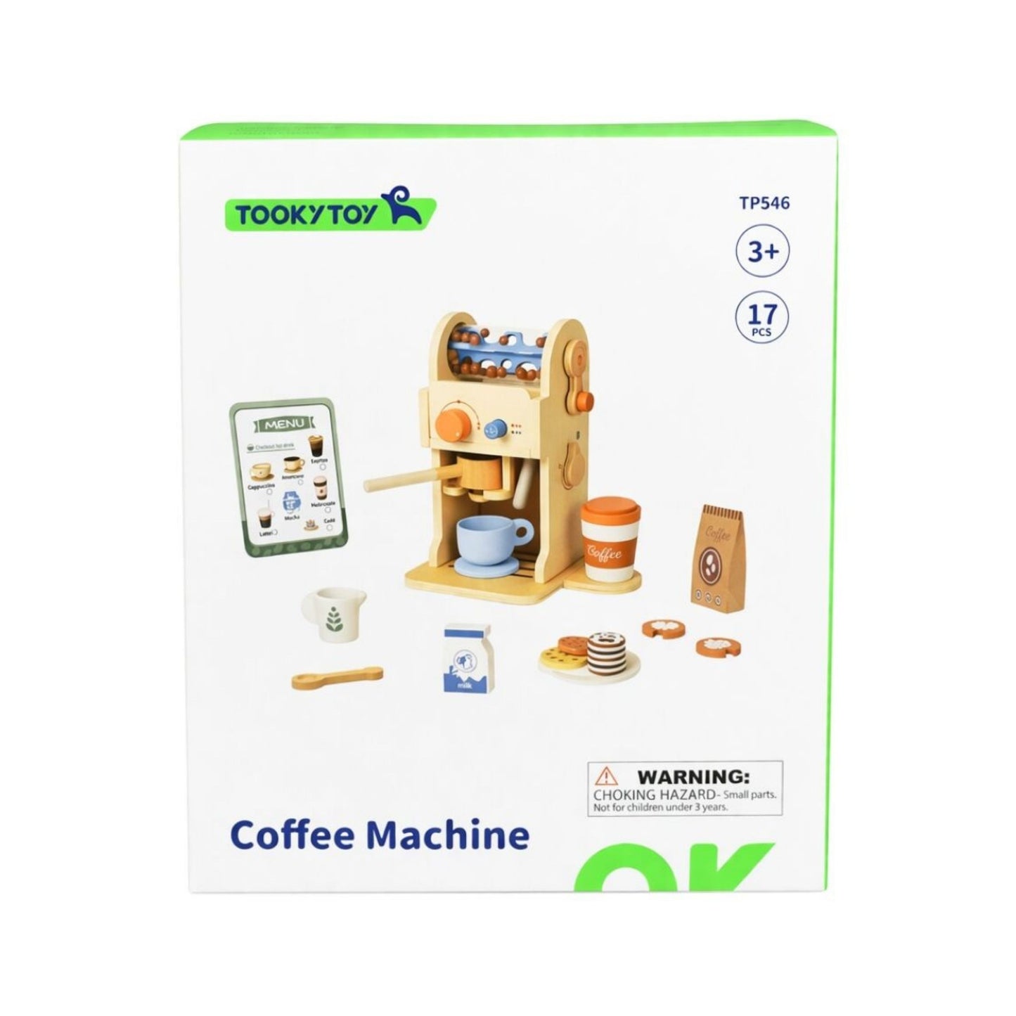 TOOKY TOY Medinis Kavos Aparatas Barista Espresso Rinkinys