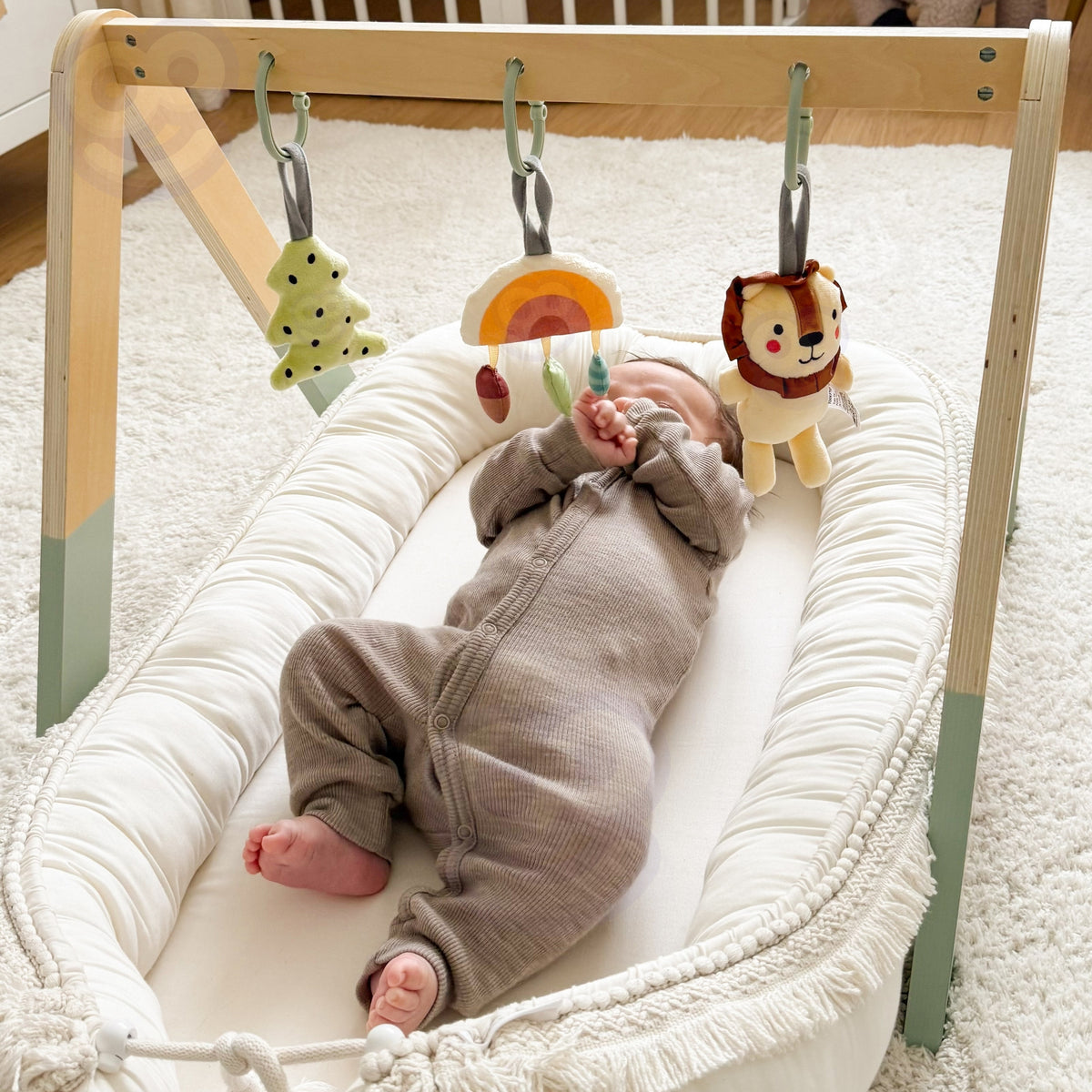 TOOKY TOY Lavinamasis Gimnastikos Stovas su 3 Pliušiniais Žaisliukais