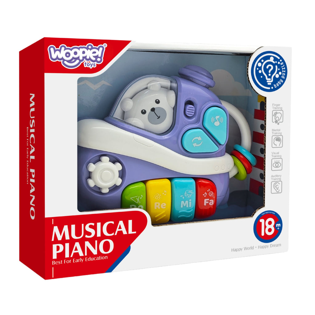 WOOPIE BABY Interaktyvus Muzikinis Pianinas Laivas 18m+
