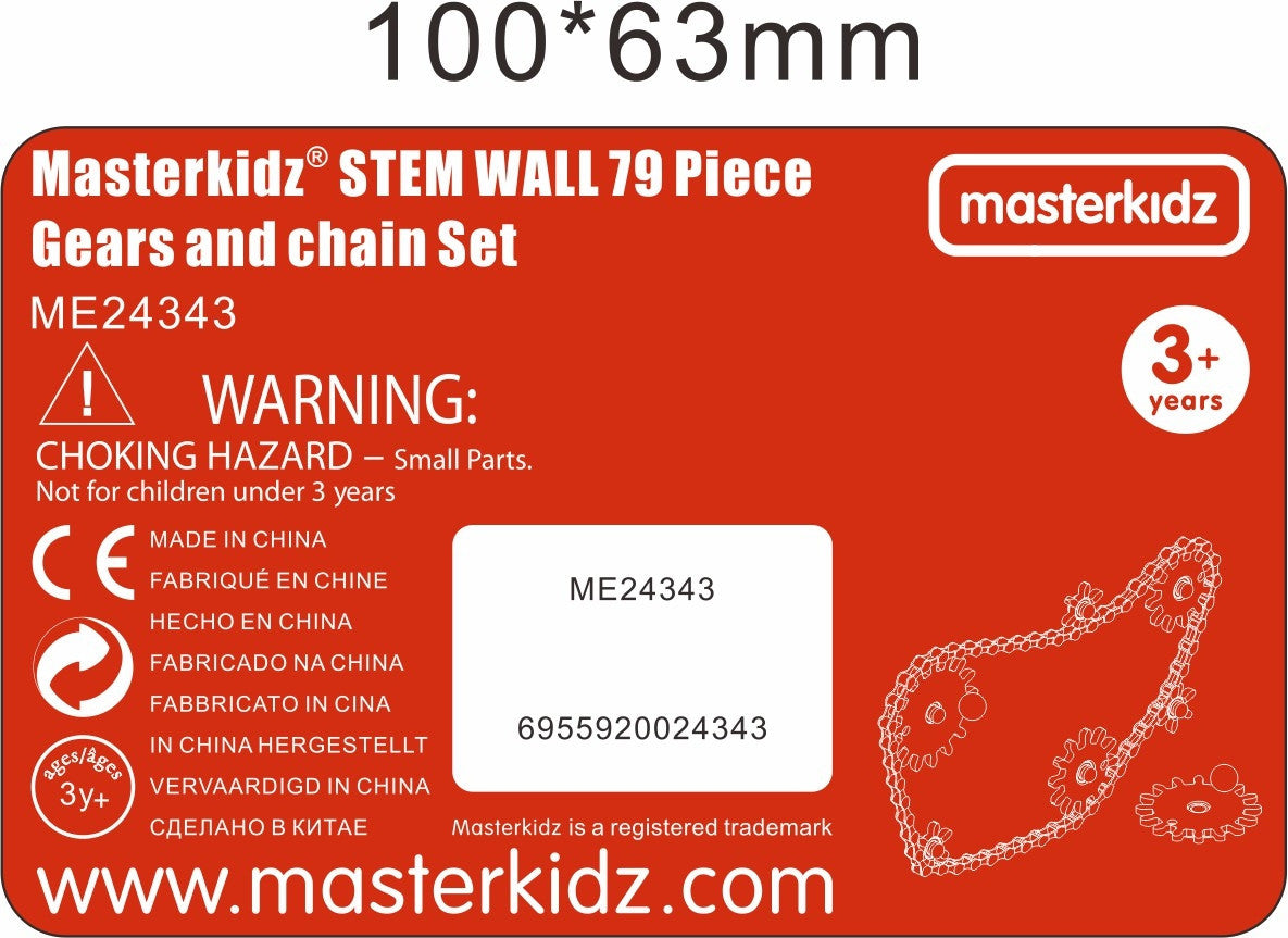 MASTERKIDZ Krumpliaračiai ir grandinė sienų lentai 79 detalės