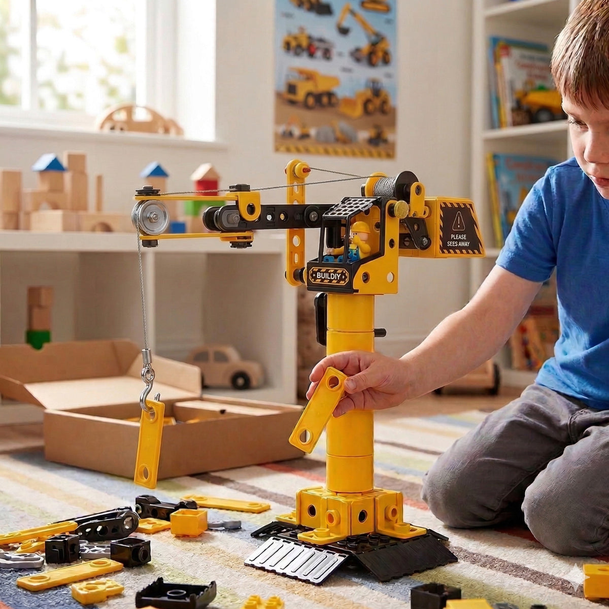 WOOPIE Konstruktorius STEAM Statybinė Technika 6in1, 223 detalės