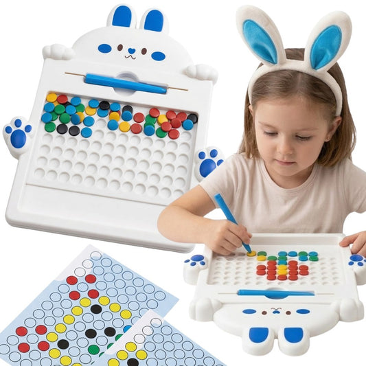 WOOPIE MagPad Magnetinė Lenta Triušis Montessori vaikams