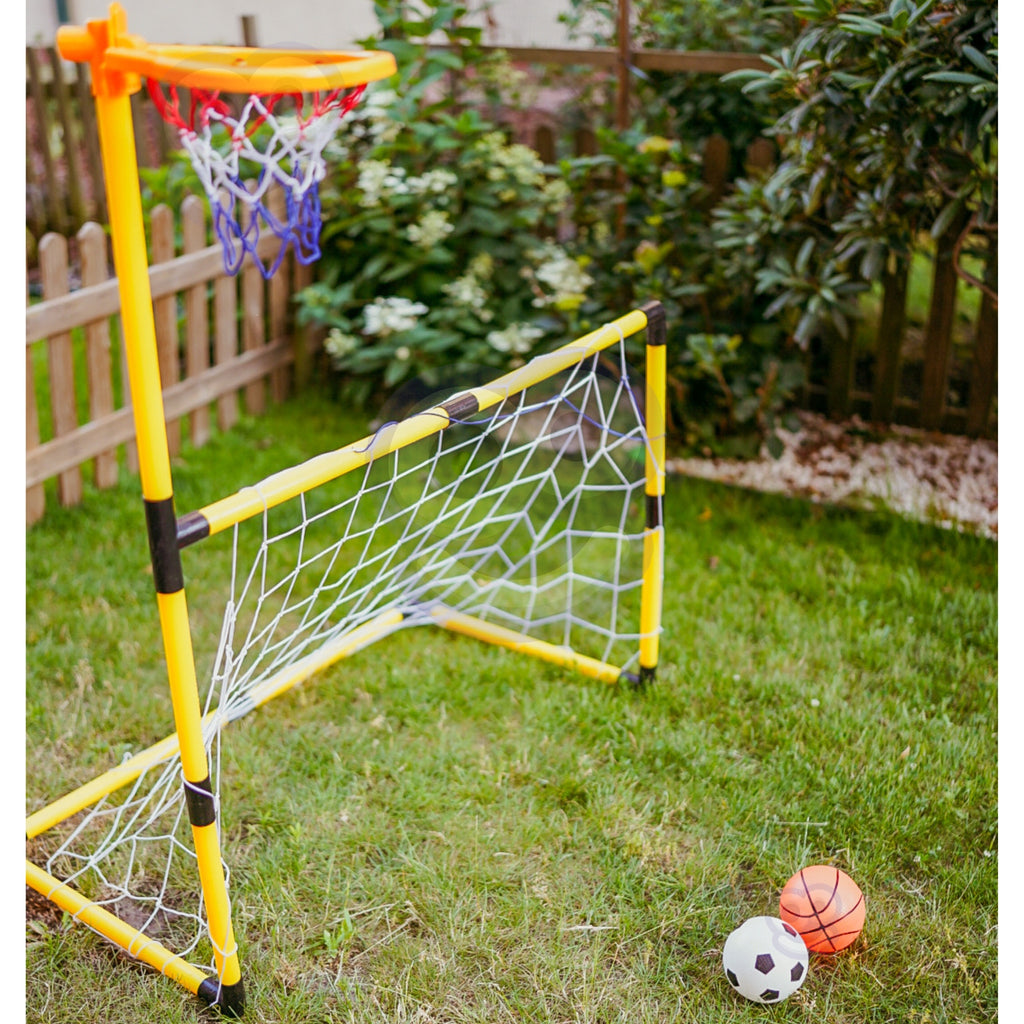 WOOPIE 2in1 sporto rinkinys: futbolo ir krepšinio vartai