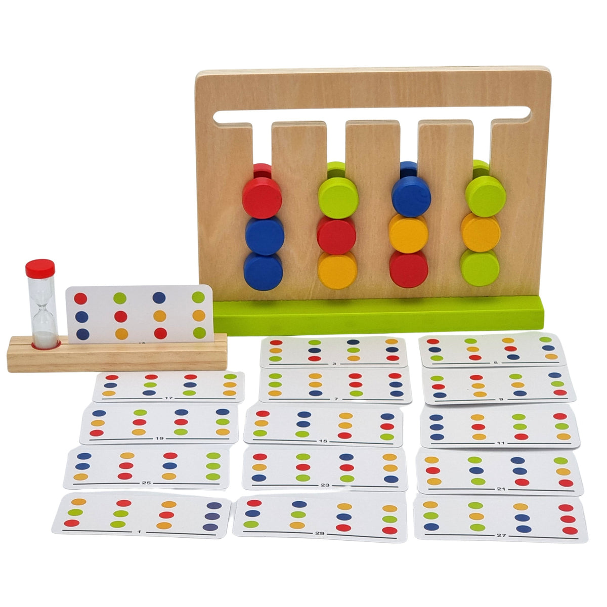 TOOKY TOY Loginis žaidimas su smėlio laikrodžiu, 30 raštų