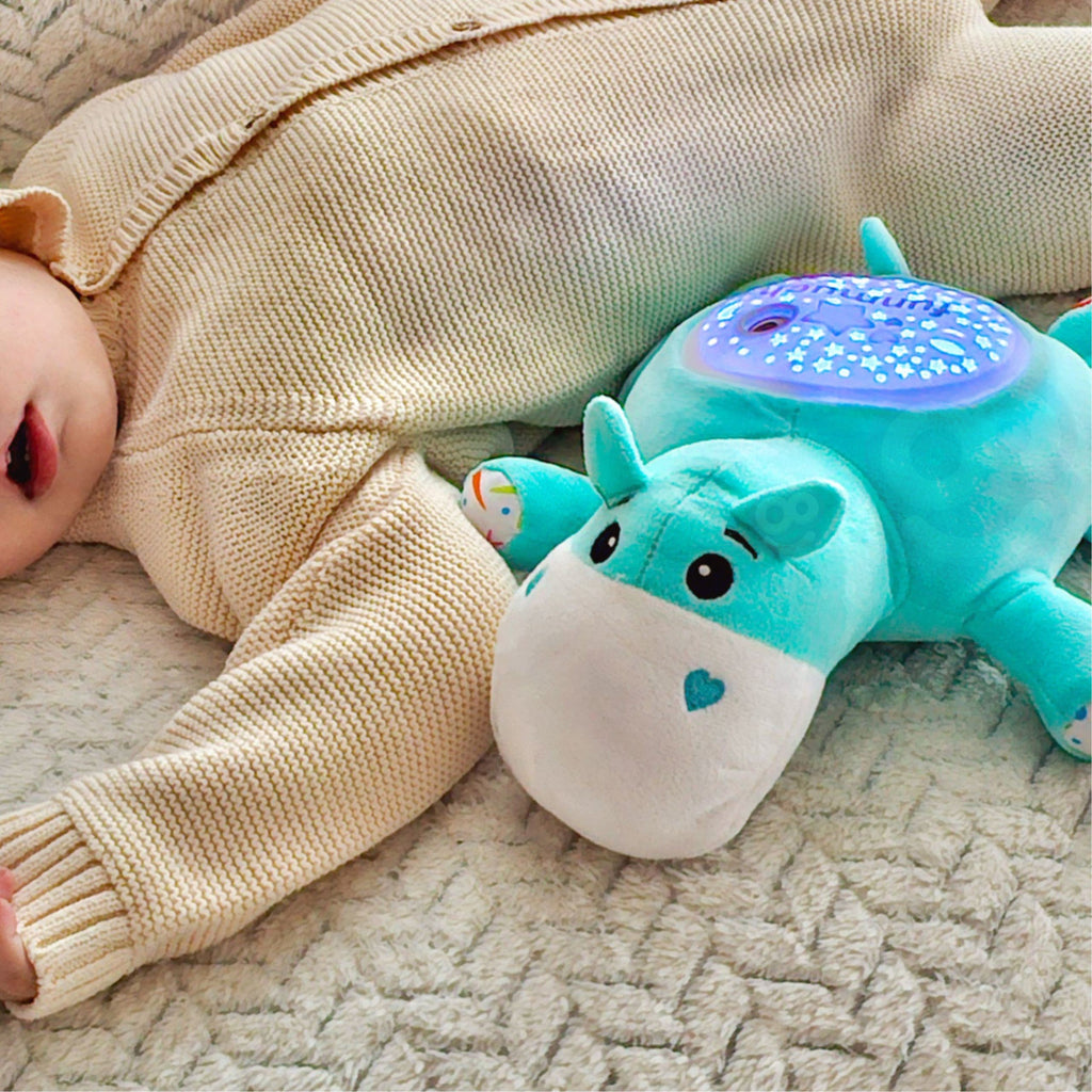 WOOPIE BABY Migdomasis Begemotas 2-in-1 su Projektoriumi