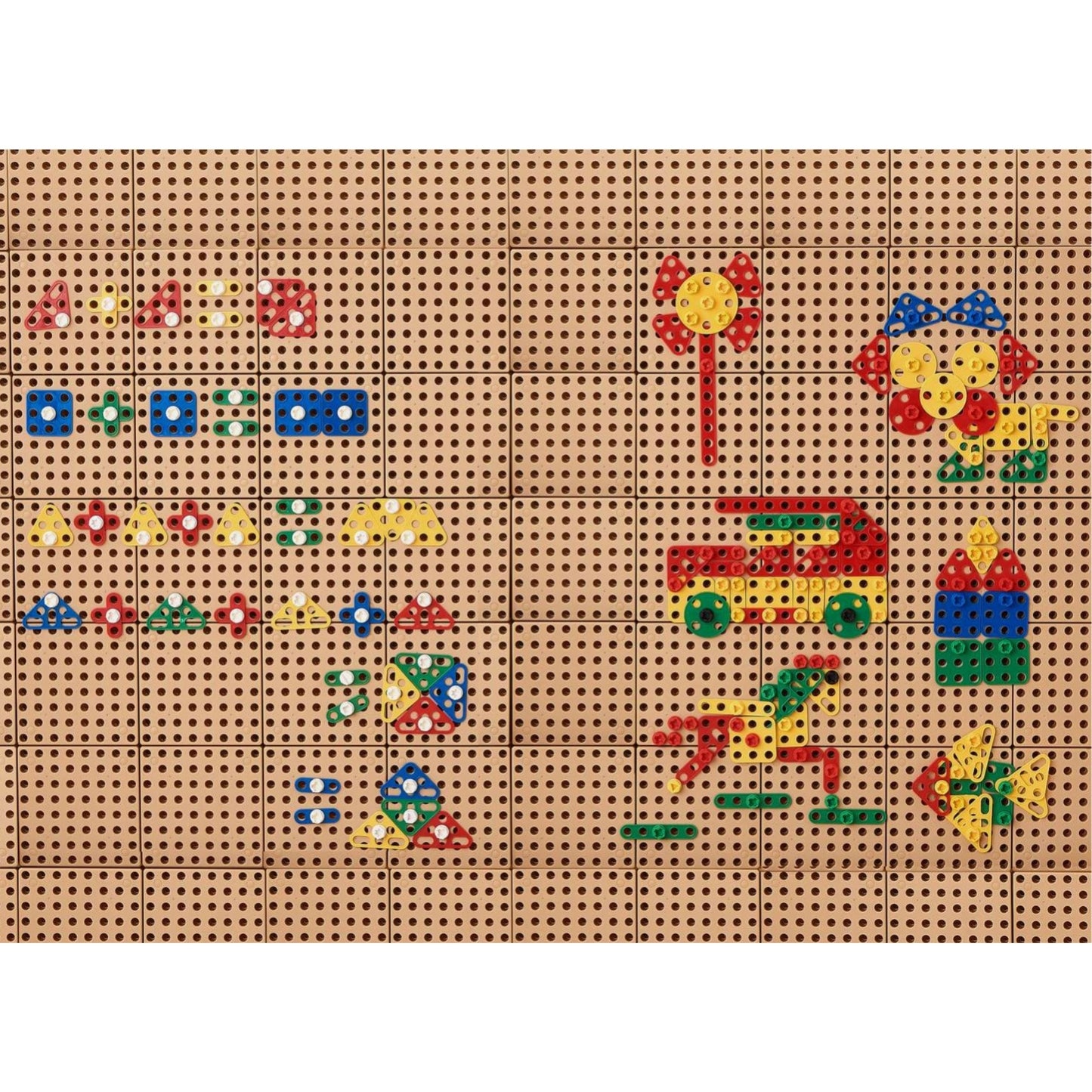 MASTERKIDZ Geometrinės figūros STEM sienelėms 260 vnt. kūrybinis rinkinys