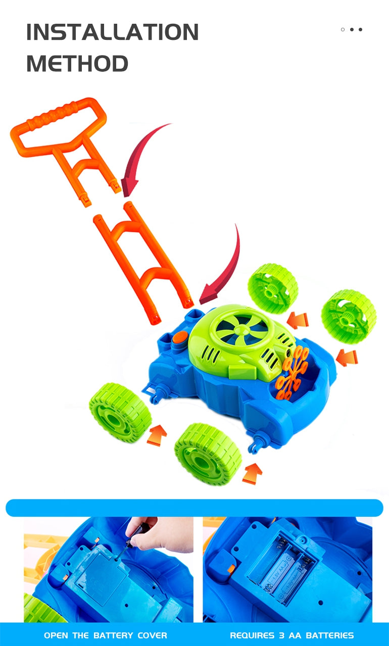 WOOPIE Vejapjovė muilo burbulams leisti su garsais ir skysčiu – vaizdas 5