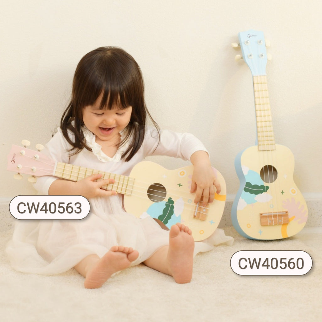 CLASSIC WORLD Medinė Ukulelė Vaikams Mėlyna, Muzikinis Žaislas