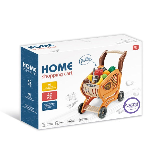 WOOPIE žaislinis pirkinių vežimėlis su 42 priedais – vaizdas 4