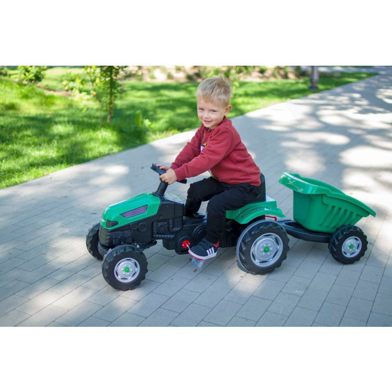 WOOPIE Farmer GoTrac MAXI Pedalinis Traktorius su Priekaba