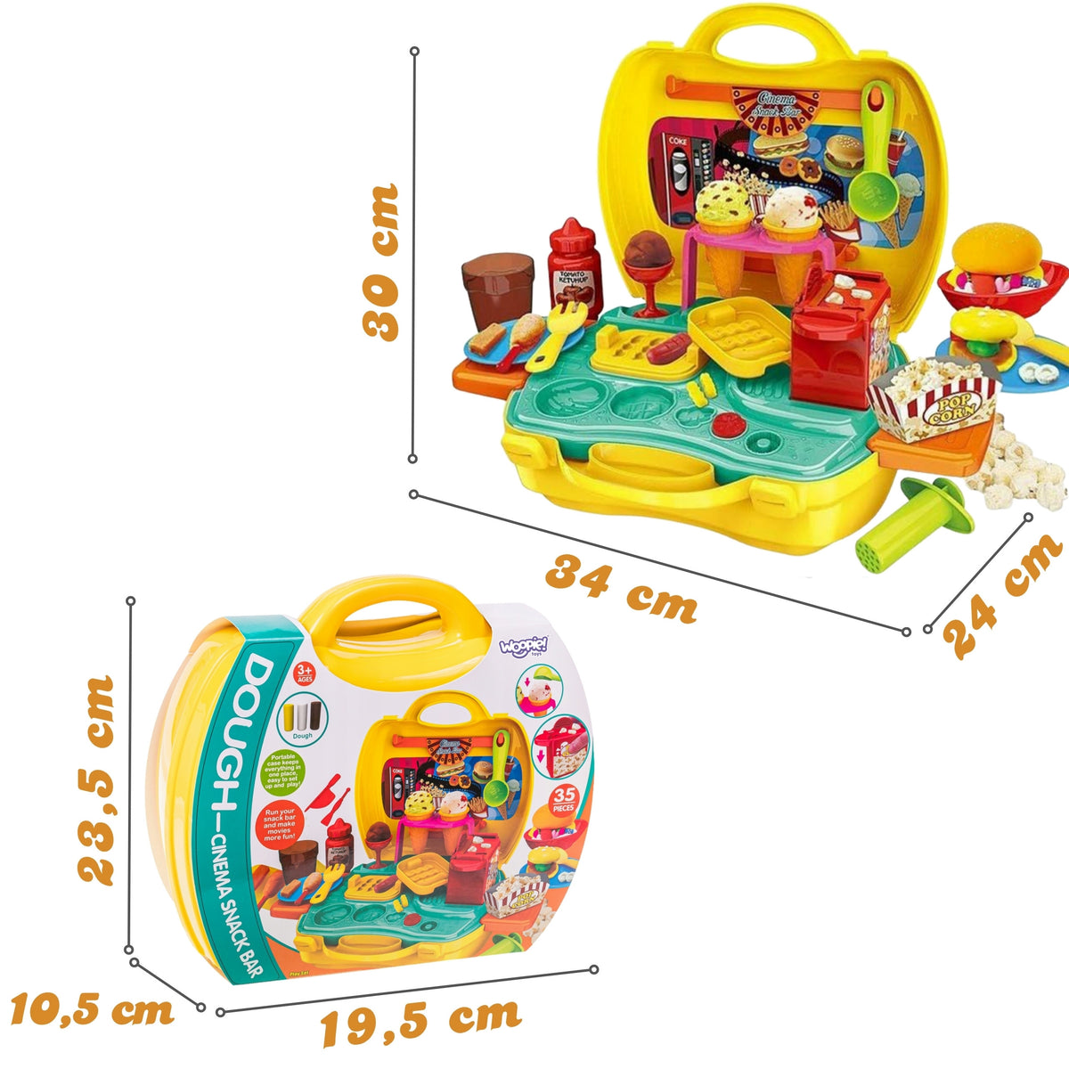 WOOPIE Play-Doh Užkandinės Kūrybinis Rinkinys Vaikams