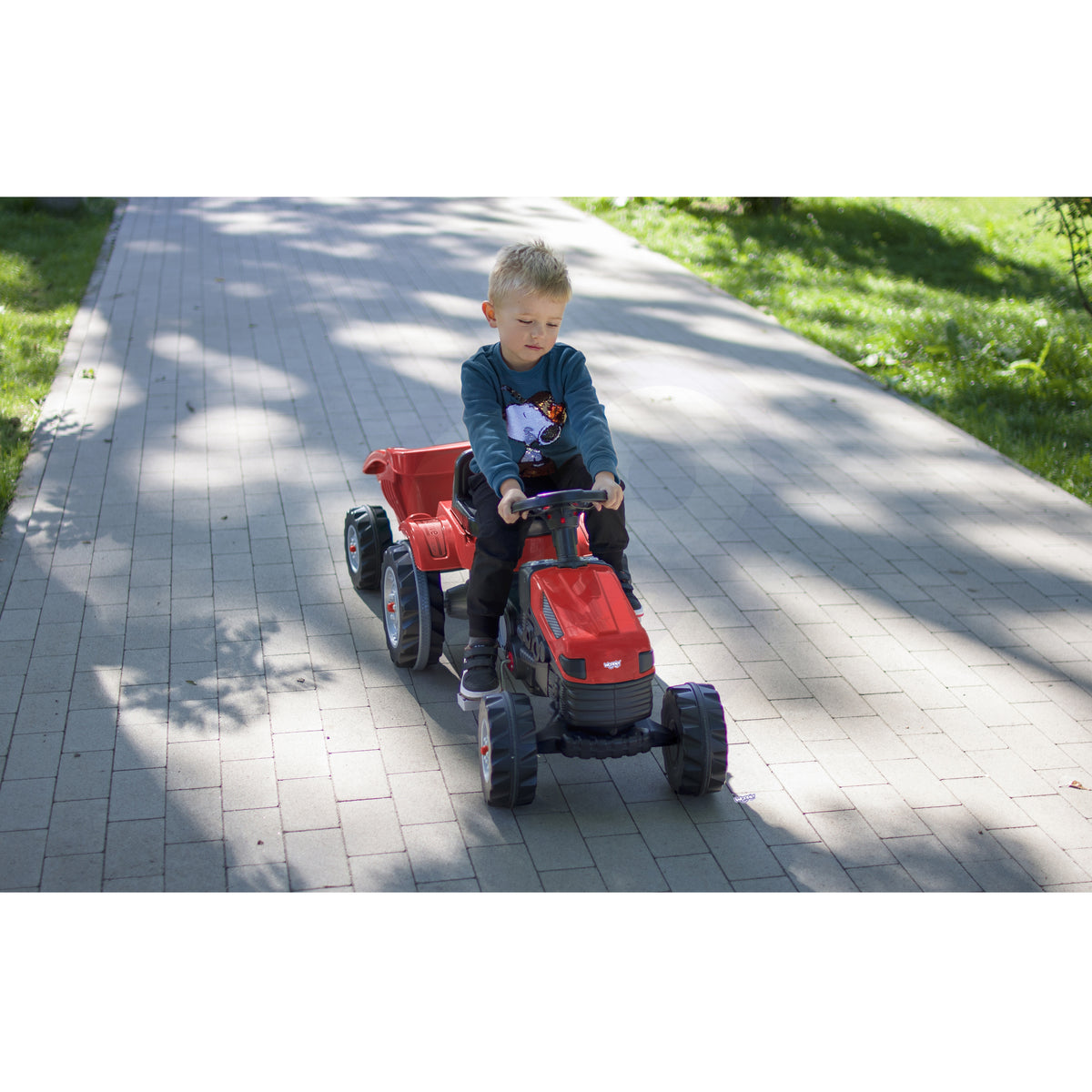 WOOPIE Farmer GoTrac MAXI Minamas Traktorius su Priekaba