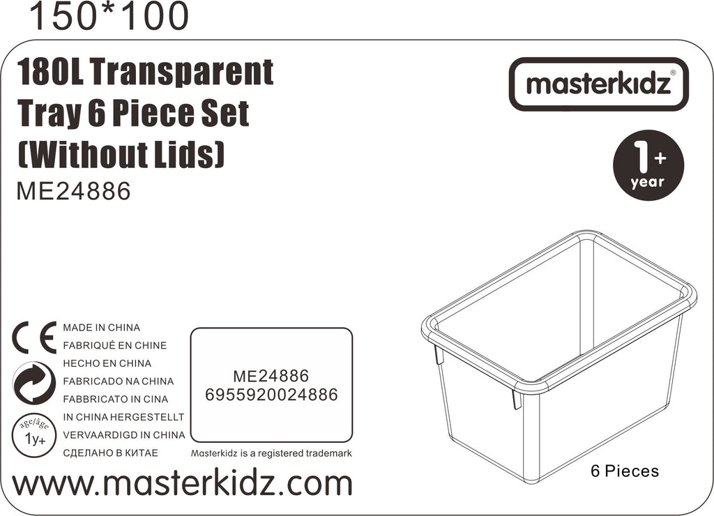 MASTERKIDZ Akryliniai laikikliai STEM lentai 6 vnt. rinkinys