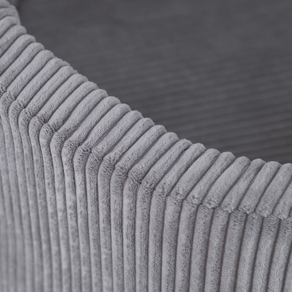 PLUSH NEST Sausas Baseinas Vaikams, Apvalus, Pilkas Velvetas – vaizdas 6