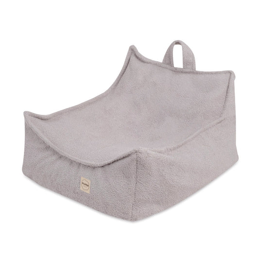 PLUSH NEST Pūstas Kvadratinis Vaikiškas Krėslas, Pilkas – pagrindinis vaizdas