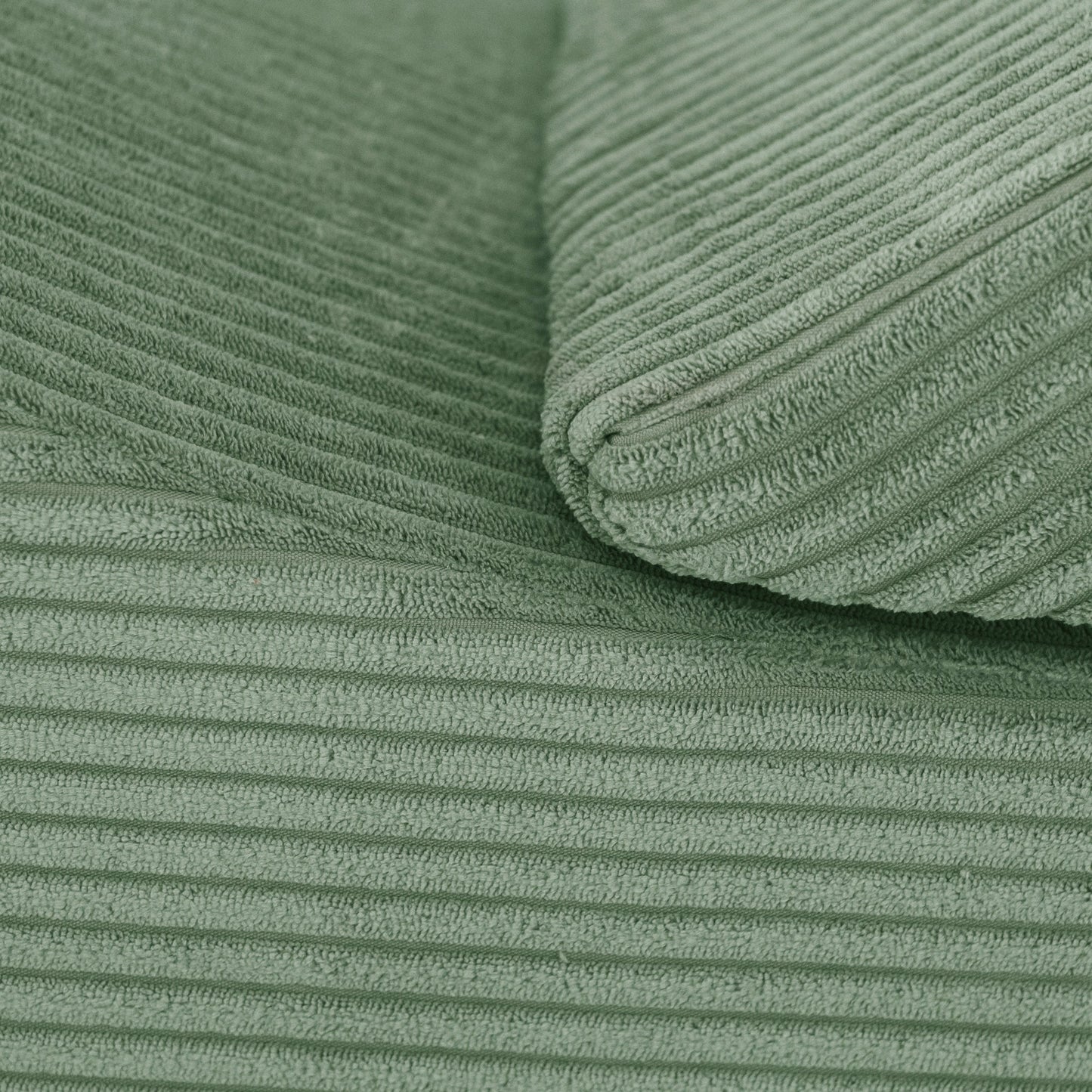 Pliušinis modulinis gultas-šezlongas „Lizdas“, žalias – vaizdas 2