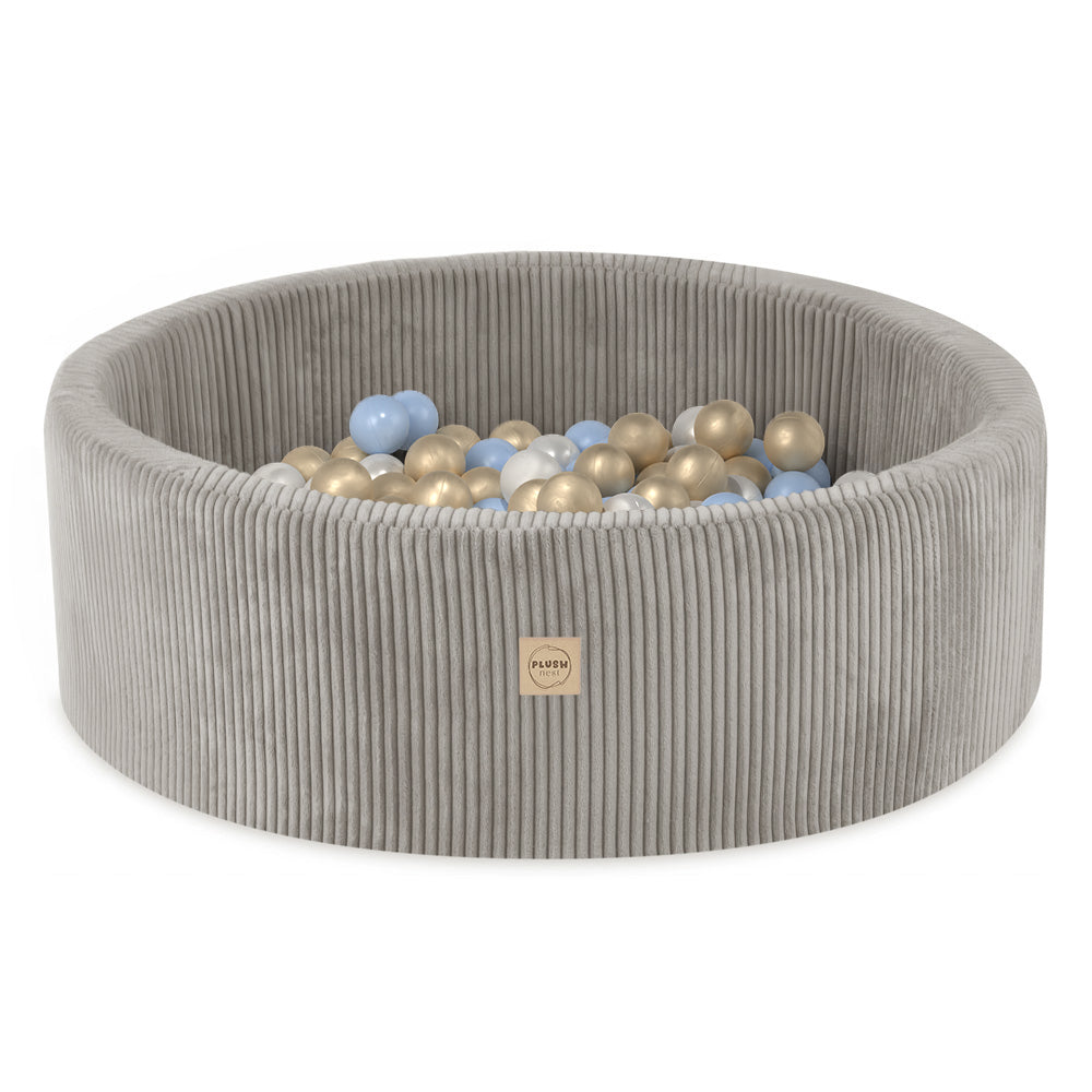 Premium Kordurojos Kamuoliukų Baseinas, Smėlio (Beige), 90x30 cm, 200 kamuoliukų – pagrindinis vaizdas
