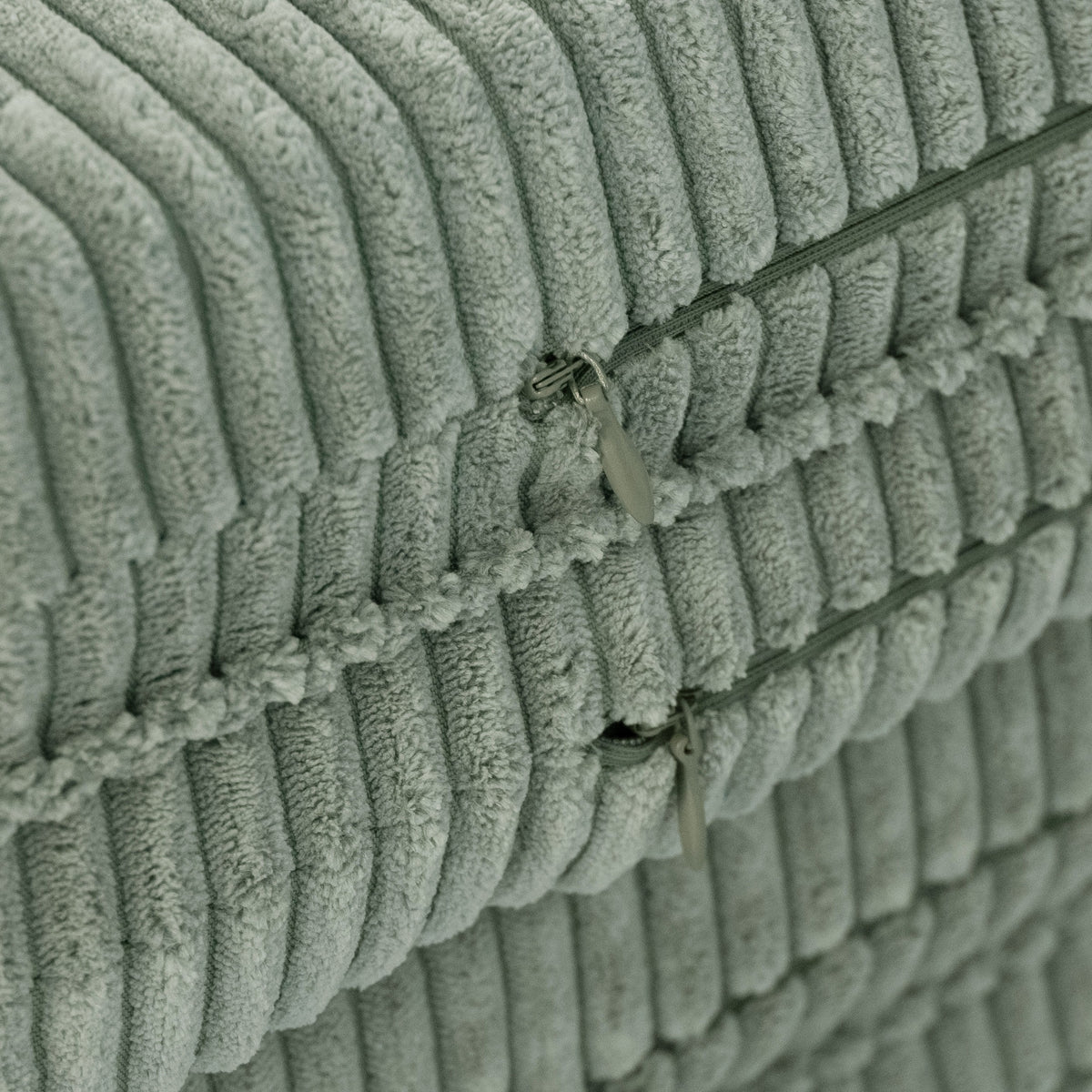 Prabangus PLUSH NEST Pūkuotos Gėlės Kilimėlis, Žalias Kordurojus – vaizdas 4