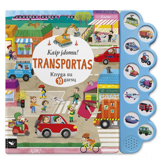 Kaip įdomu? Transportas. Knyga su 10 garsų